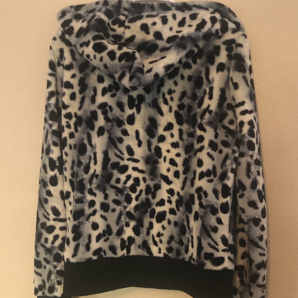 Super Soft Leopard Print Zip Hoodie - image 3